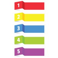 tag label paper color vector