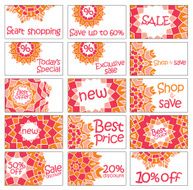 Set of vector stickers N2