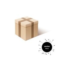 Cardboard box isolated on white background Containers