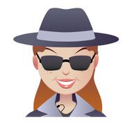 Mystery secret shopper woman face