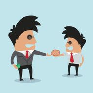 Businessmen buying ideas