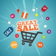 Online Great Sale Concept
