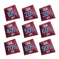 Percent OFF Discount Label Tag