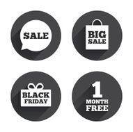 Sale speech bubble icon Black friday symbol N25