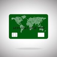 Credit card icon isolated on white background Vector illustration Eps10 N2