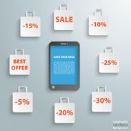 Smartphone Shopping Bags Sale