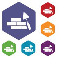 Building rhombus icons
