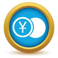 Gold yen coin icon N2