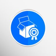 PREMIUM box packing vector design isolated icon N6