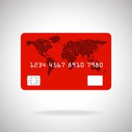Credit card icon isolated on white background Vector illustration Eps10 N3