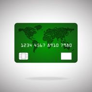 Credit card icon isolated on white background Vector illustration Eps10 N4