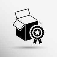 PREMIUM box packing vector design isolated icon N7