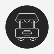 shopping cart line icon N16