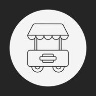 shopping cart line icon N18