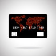 Credit card icon isolated on white background Vector illustration Eps10 N5