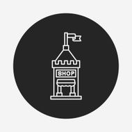 shopping cart line icon N20