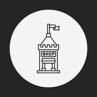 shopping cart line icon N22