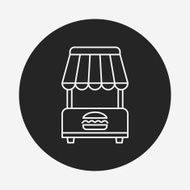 shopping cart line icon N24