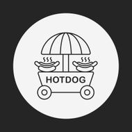 shopping cart line icon N38