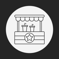 shopping cart line icon N42