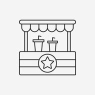 shopping cart line icon N43