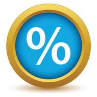 Gold percentage icon