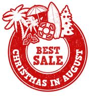 Christmas in august stamp N2
