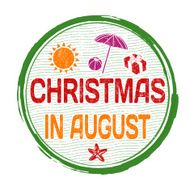 Christmas in august stamp N4