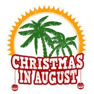 Christmas in august stamp N6