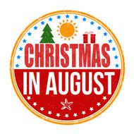 Christmas in august stamp N8