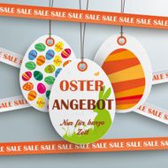 Sale Sticker Lines Easter Offer