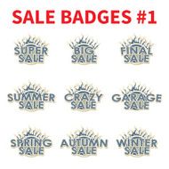 Set of Huge sale badges