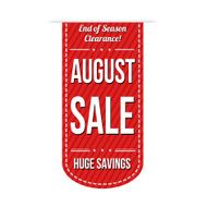 August sale banner design