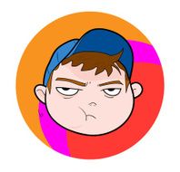 Kid With Cap (munching upset expression) N2