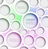 Abstract web design bubble with line background