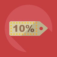 Flat modern design with shadow Sticker prices sale N3