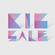 Big sale and discounts poster background with creative typography Retro