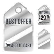 Chrome Price Label - Sale Tag Add to Cart
