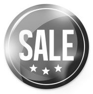 Sale Round Button Icon