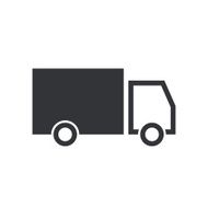 Truck vector icon delivery abstract symbol