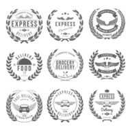 Express Delivery Label and Badges Design elements Vector