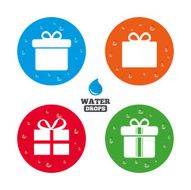 Gift box sign icon Present symbol N30