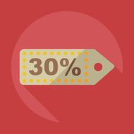 Flat modern design with shadow Sticker prices sale N7