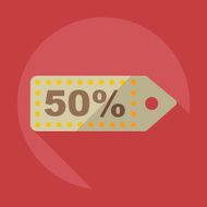 Flat modern design with shadow Sticker prices sale N10