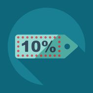Flat modern design with shadow Sticker prices sale N11