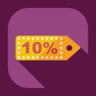 Flat modern design with shadow Sticker prices sale N12