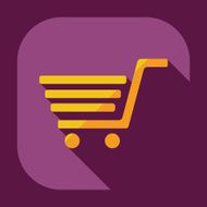 Flat modern design with shadow icons truck buyer N4