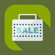 Flat modern design with shadow Sticker prices sale N17