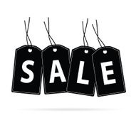 sale tag black vector