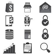 Shopping business icon